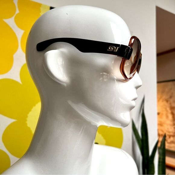 Swoonworthy MASSIVE 1970s Da Vinci Oversized Rose Brown Acetate Sunglasses main image 4